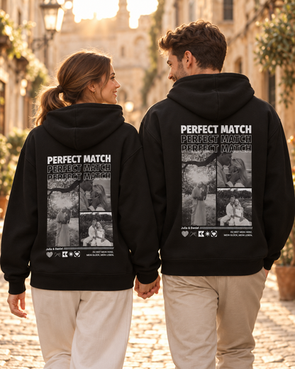 Personalisierter Hoodie "Perfect Match"