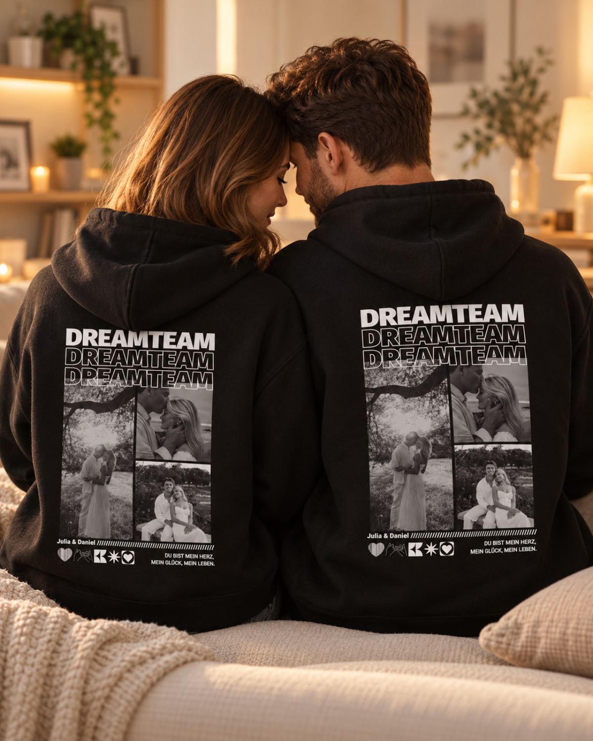 Personalisierter Hoodie "Perfect Match"