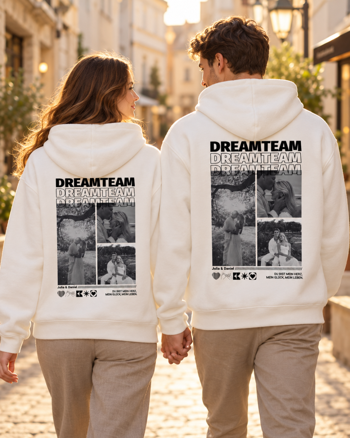Personalisierter Hoodie "Perfect Match"
