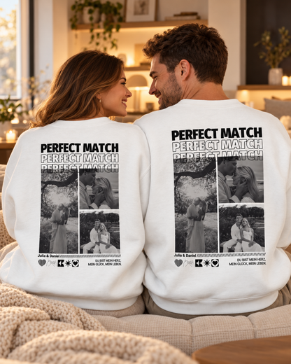 Personalisierter Sweater "Perfect Match"