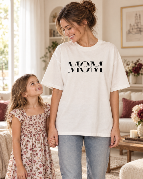 Personalisiertes T-Shirt "Mom"