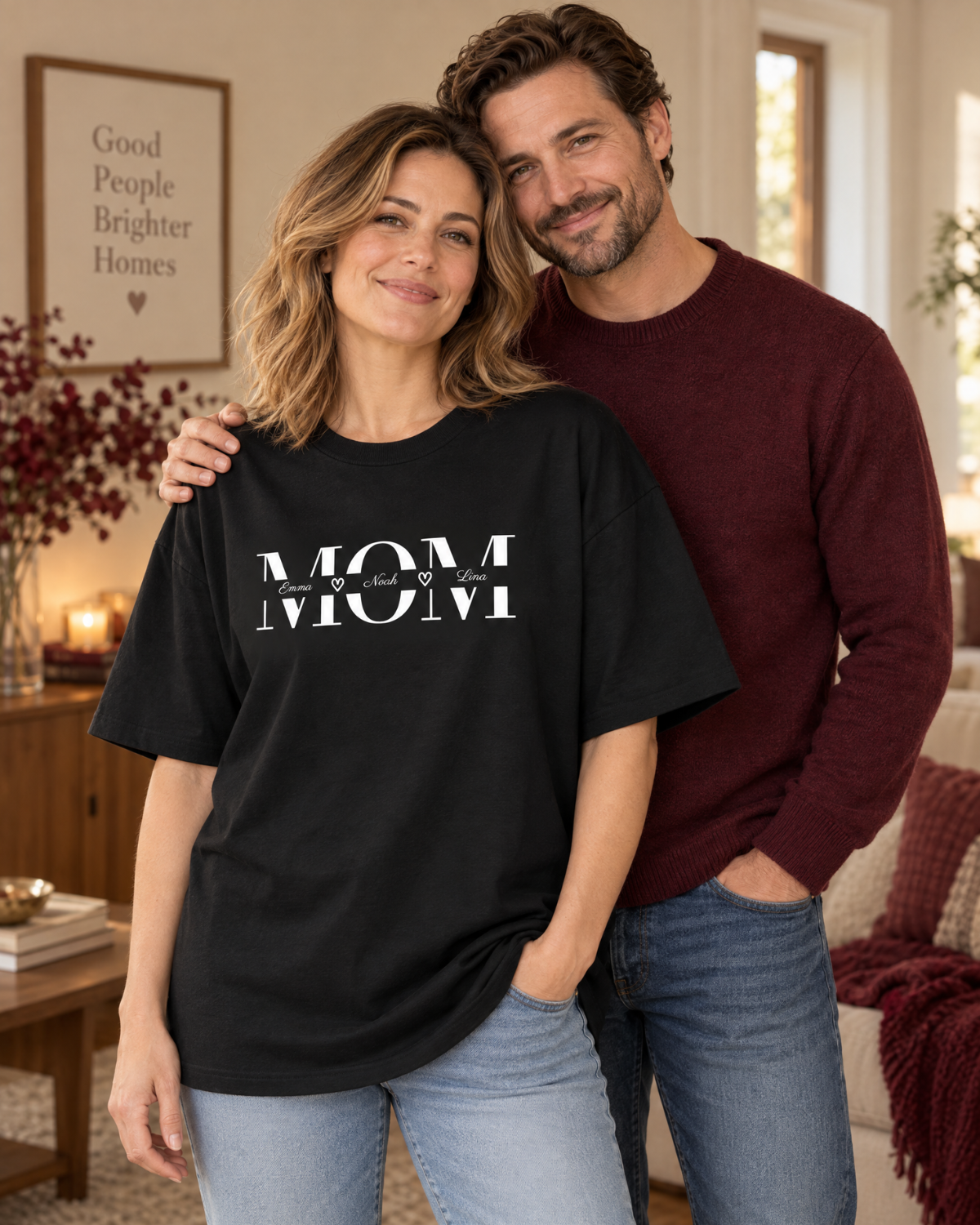 Personalisiertes T-Shirt "Mom"