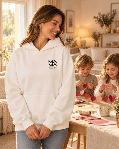 Personalisierter Mama Hoodie "Modern"