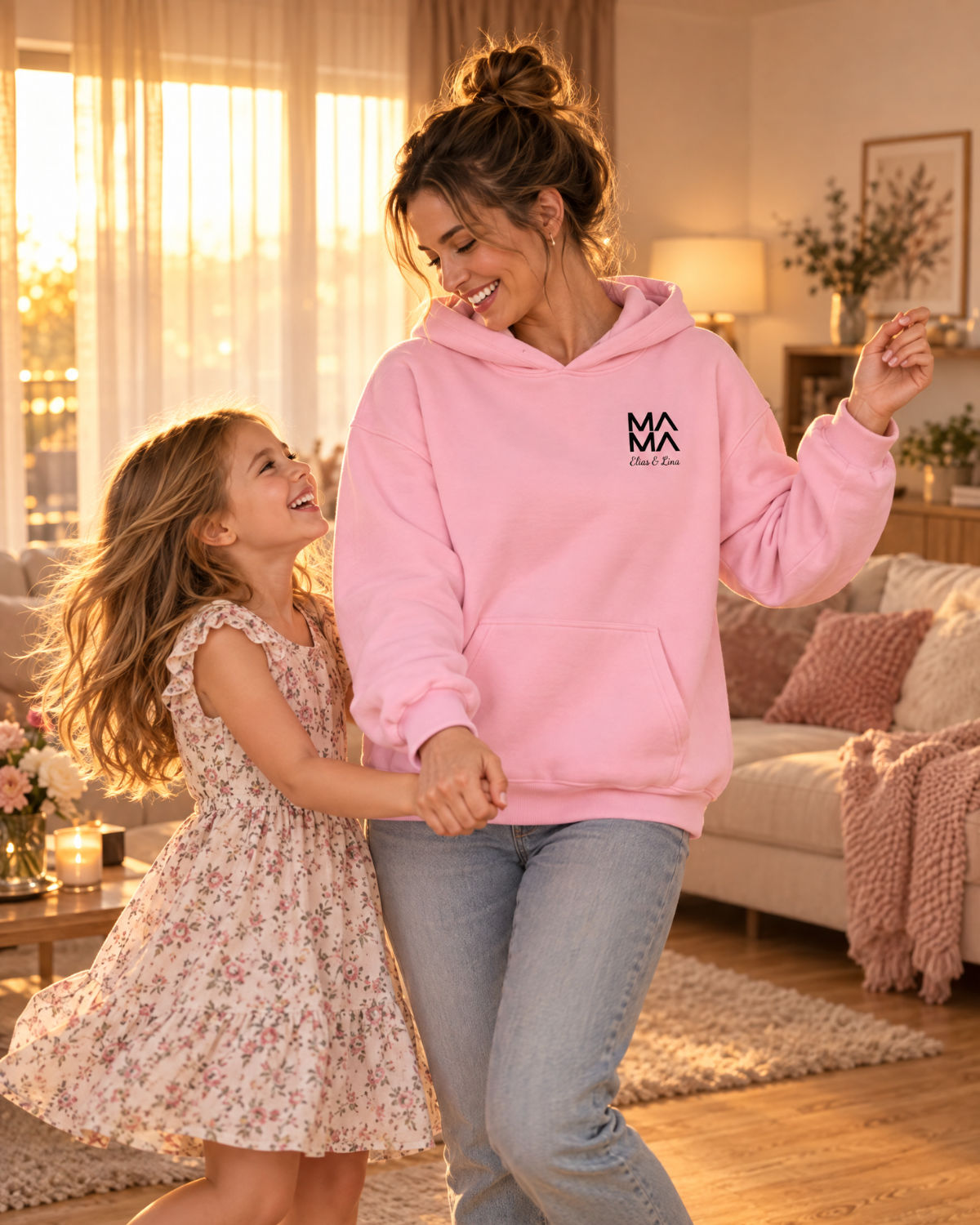 Personalisierter Mama Hoodie "Modern"