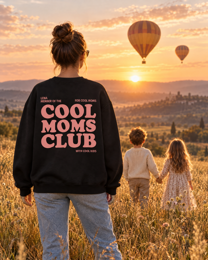 Personalisierter Sweater "Cool Moms Club"