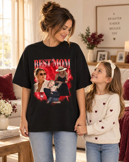 Personalisiertes T-Shirt Vintage Bootleg "Mama"