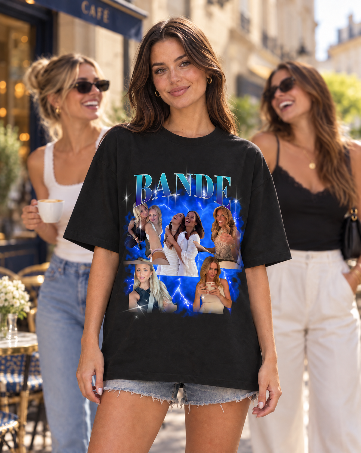 Personalisiertes T-Shirt Vintage Bootleg "Mama"